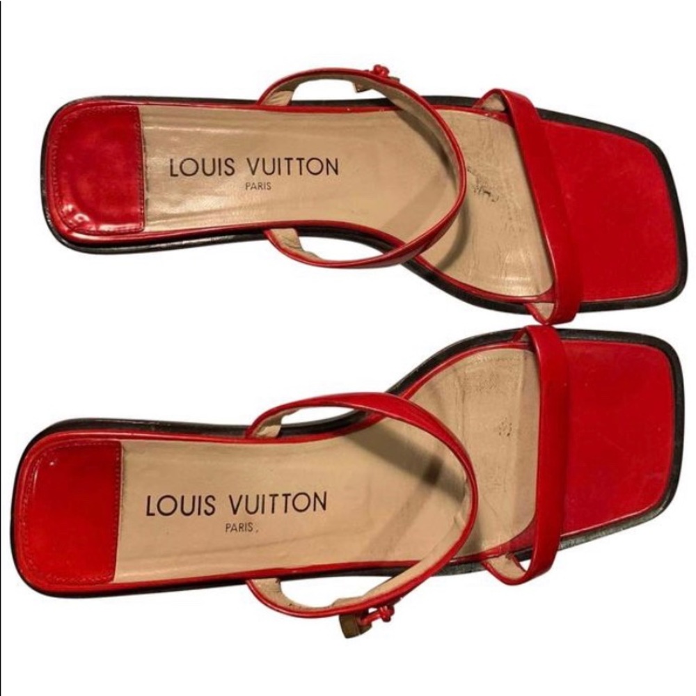 Louis Vuitton Red Sandals